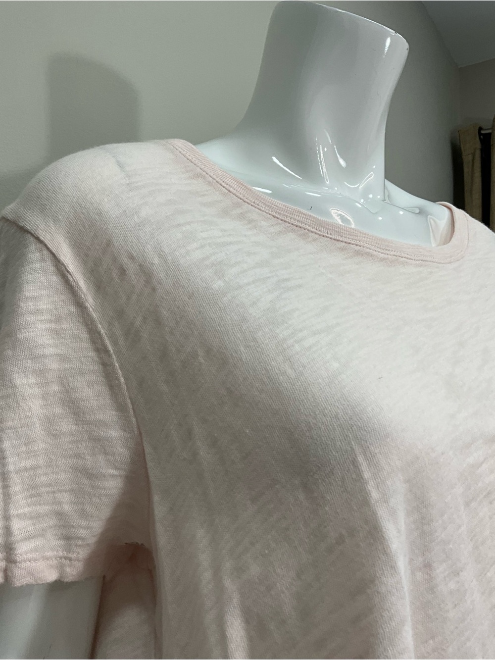 ATM Anthony Thomas Schoolboy Melillo Pale Pink Slub Crewneck Tee M - Picture 3 of 10